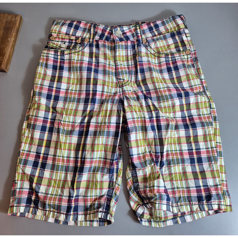 True Religion Mens Size 36 Surf Board Shorts Flap Pocket 11" Inseam